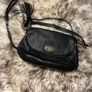 Michael Kors Black Leather Shoulder Bag